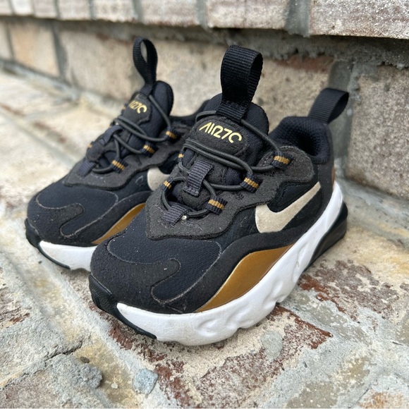 Nike Other - Nike Air Max 270 React 'Metallic Gold Toddler size 4 Sneakers